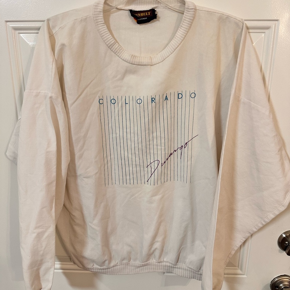 Vintage 80s Streetwear Colorado Crewneck Shirt